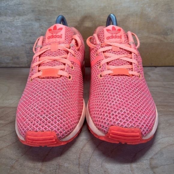 Adidas Originals ZX Flux Split K Womens Sz 6 (5Y) Athletic Shoes Sun Glow AQ6292 - Picture 2 of 8